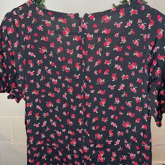 The nines by Hatch | women black jumpsuit with red floral - Picture 9 of 13